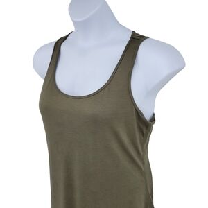 Maurice’s Womens Stretch Gold Thread/Olive Activewear Tank Top‎ Size XL